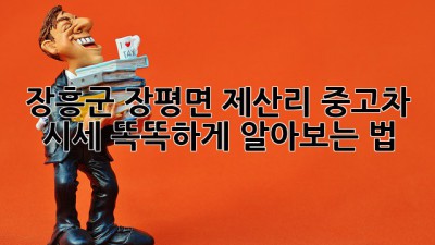 장흥군 장평면 제산리 중고차 시세, 똑똑하게 알아보는 법! 🚗✨